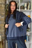Sunday Morning Chill Sweatshirt Navy & Denim